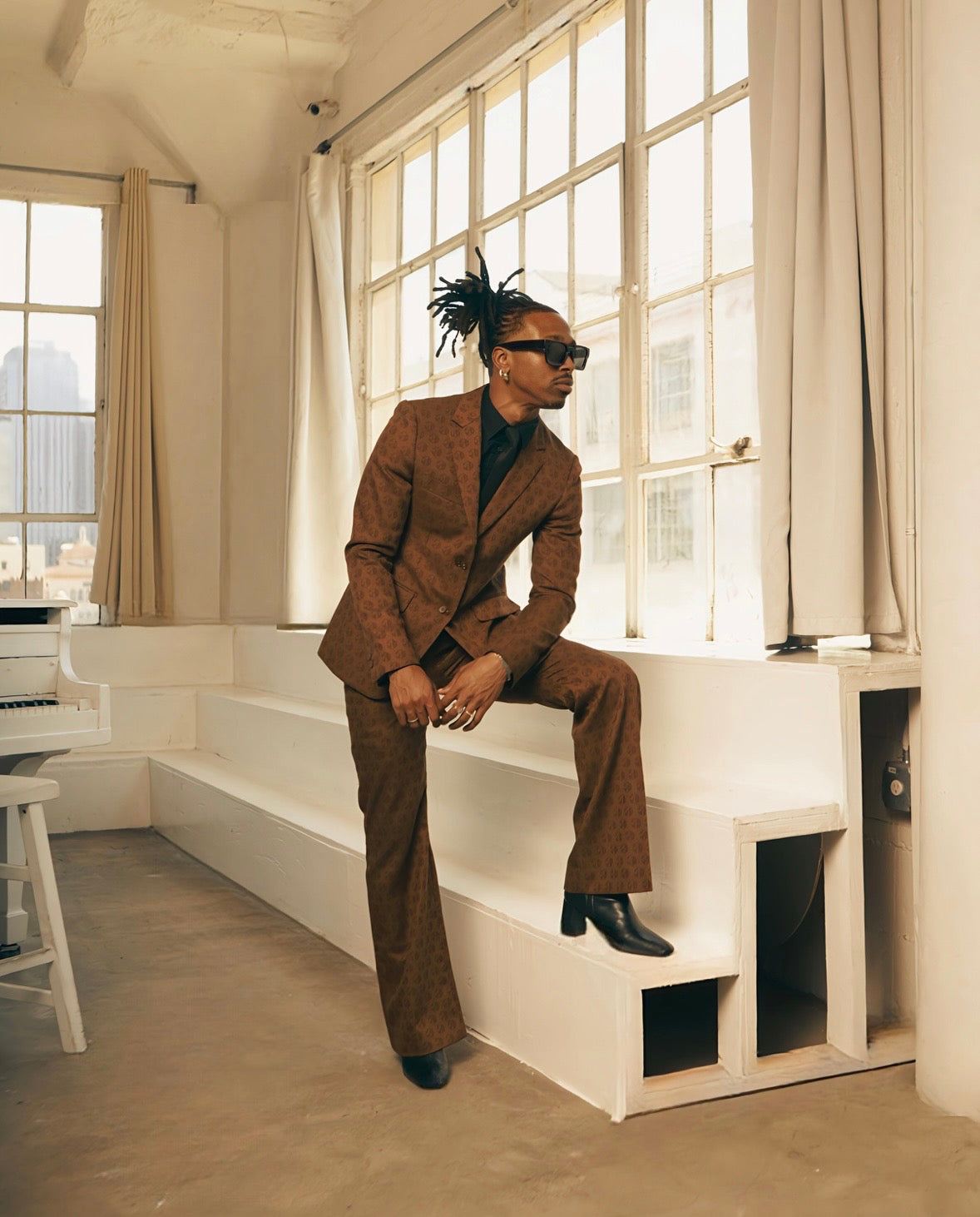 KC Monogram Suit - Brown